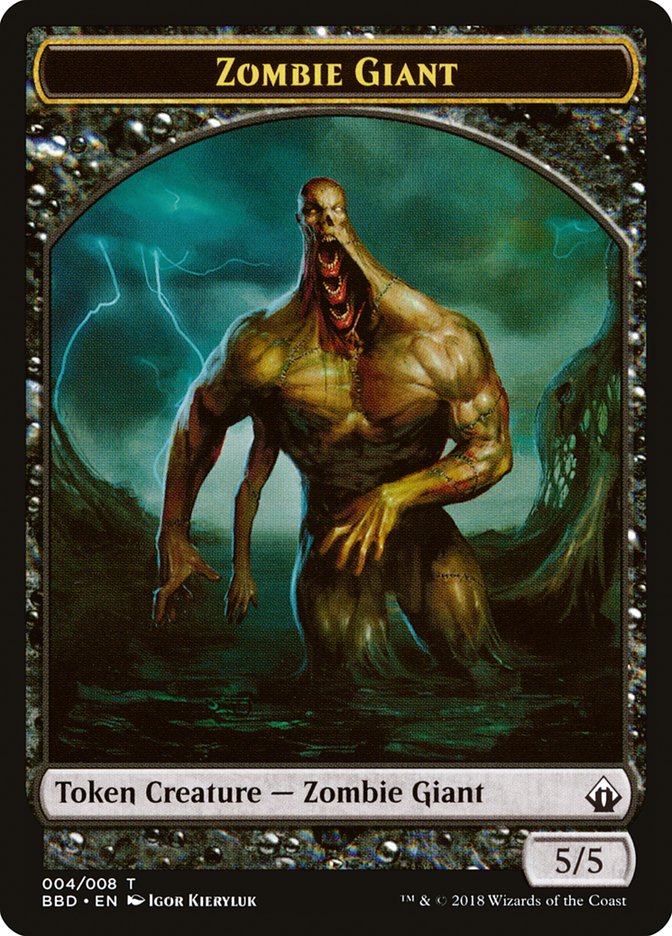 Zombie Giant Token [Battlebond Tokens] | Game Master's Emporium (The New GME)