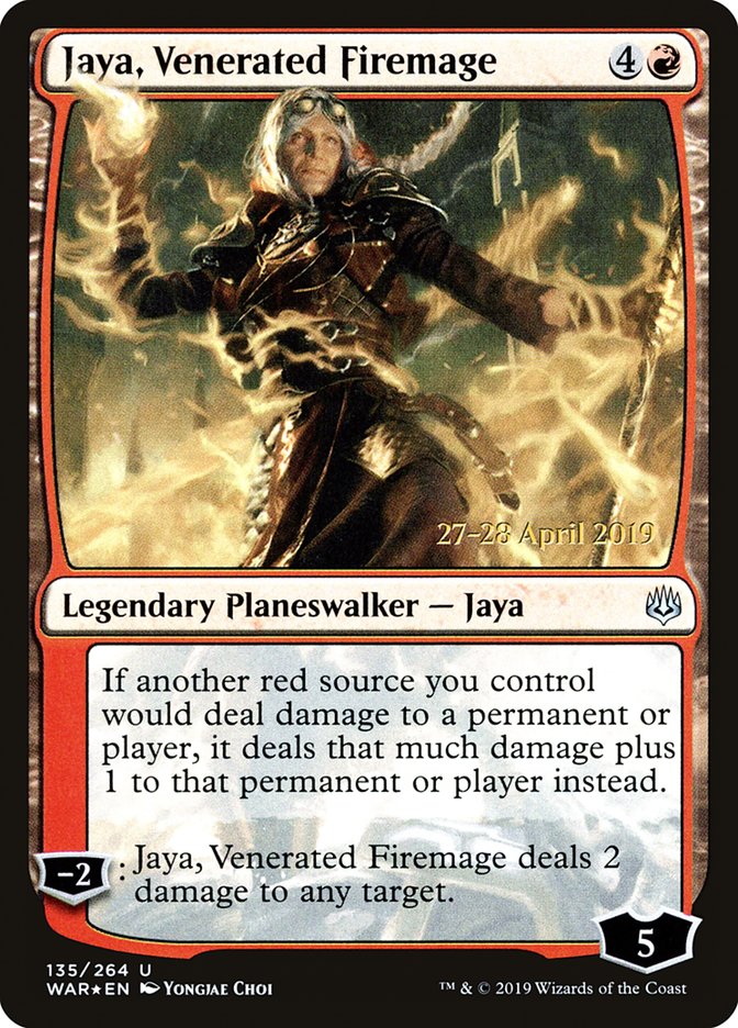 Jaya, Venerated Firemage [War of the Spark Prerelease Promos] | Game Master's Emporium (The New GME)
