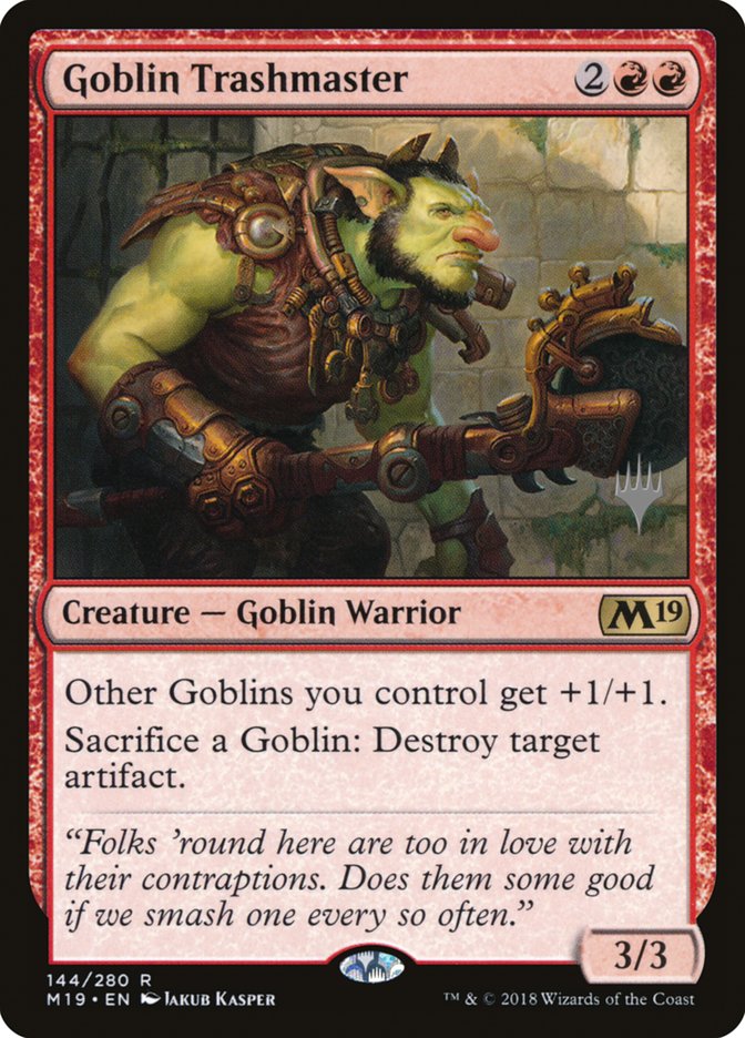 Goblin Trashmaster (Promo Pack) [Core Set 2019 Promos] | Game Master's Emporium (The New GME)