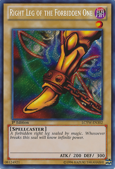 Right Leg of the Forbidden One [LCYW-EN302] Secret Rare | Game Master's Emporium (The New GME)