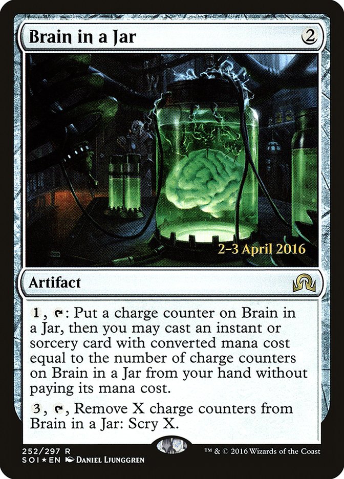 Brain in a Jar [Shadows over Innistrad Prerelease Promos] | Game Master's Emporium (The New GME)