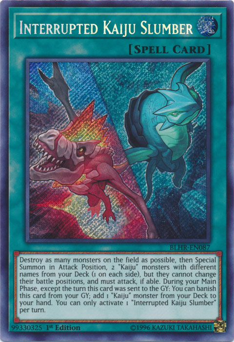 Interrupted Kaiju Slumber [BLHR-EN087] Secret Rare | Game Master's Emporium (The New GME)