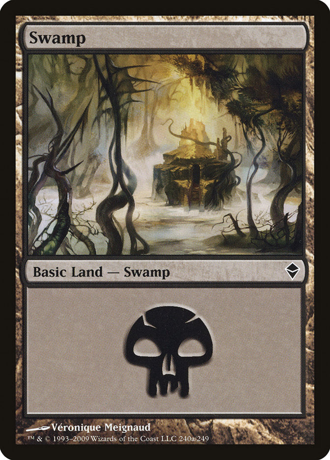 Swamp (240a) [Zendikar] | Game Master's Emporium (The New GME)