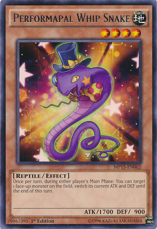 Performapal Whip Snake [MP15-EN062] Rare | Game Master's Emporium (The New GME)