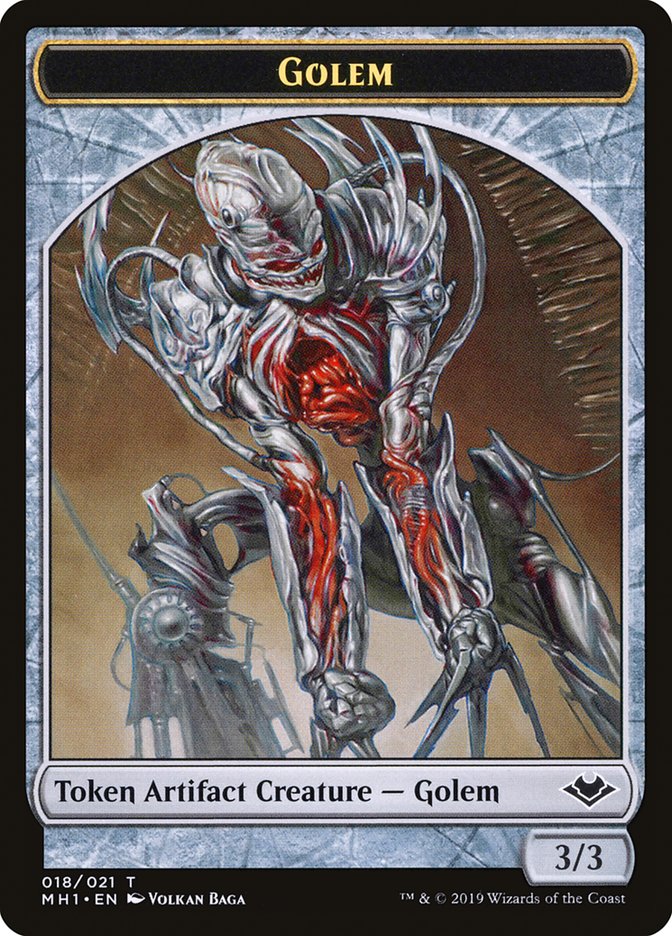 Goblin (010) // Golem (018) Double-Sided Token [Modern Horizons Tokens] | Game Master's Emporium (The New GME)