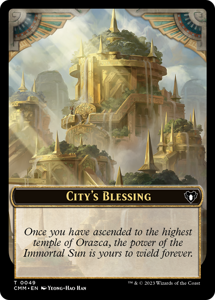 City's Blessing Token [Commander Masters Tokens] | Game Master's Emporium (The New GME)