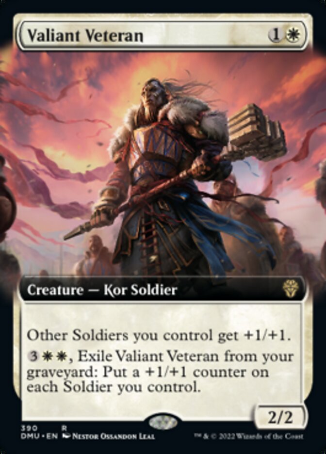 Valiant Veteran (Extended Art) [Dominaria United] | Game Master's Emporium (The New GME)