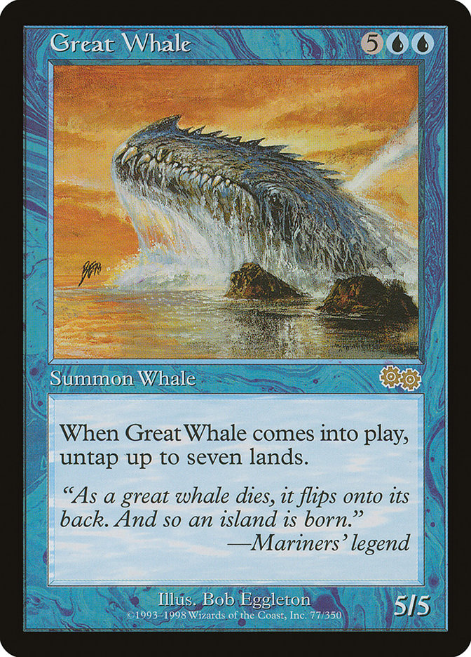 Great Whale [Urza's Saga] | Game Master's Emporium (The New GME)