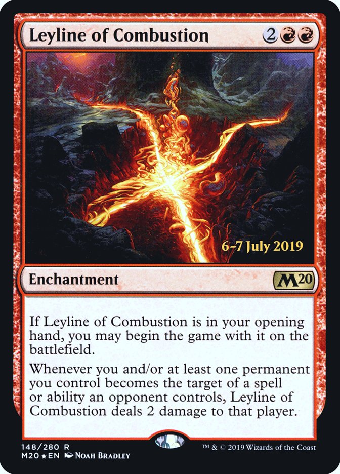 Leyline of Combustion [Core Set 2020 Prerelease Promos] | Game Master's Emporium (The New GME)