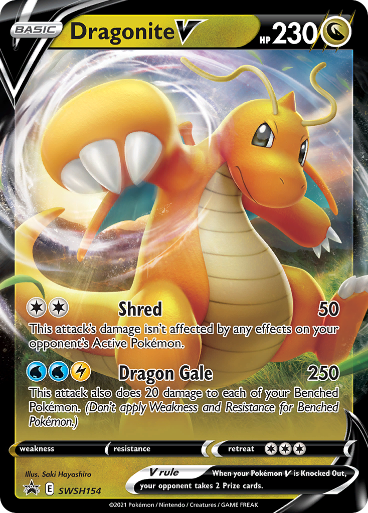 Dragonite V (SWSH154) (Jumbo Card) [Sword & Shield: Black Star Promos] | Game Master's Emporium (The New GME)