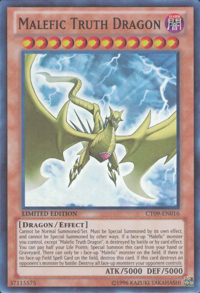 Malefic Truth Dragon [CT09-EN016] Super Rare | Game Master's Emporium (The New GME)