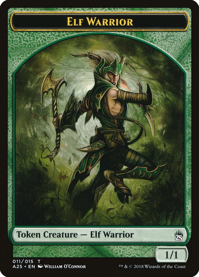 Elf Warrior Token [Masters 25 Tokens] | Game Master's Emporium (The New GME)