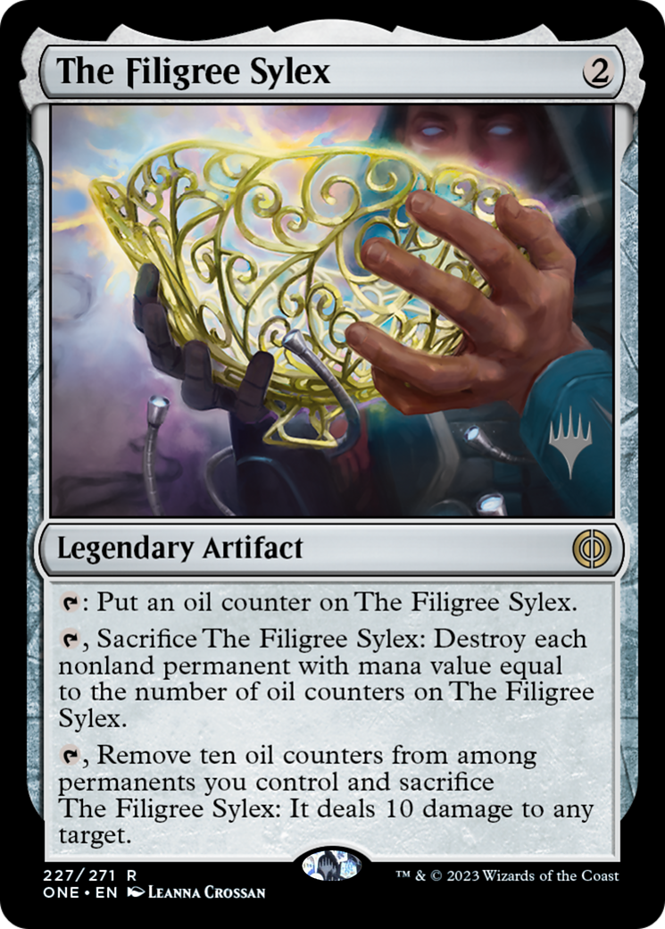 The Filigree Sylex (Promo Pack) [Phyrexia: All Will Be One Promos] | Game Master's Emporium (The New GME)