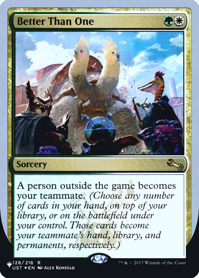 Better Than One (Unfinity Foil Edition) [The List] | Game Master's Emporium (The New GME)