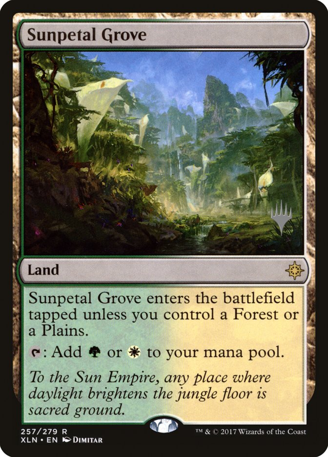 Sunpetal Grove (Promo Pack) [Ixalan Promos] | Game Master's Emporium (The New GME)