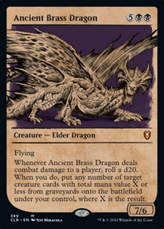 Ancient Brass Dragon (Showcase) [Commander Legends: Battle for Baldur's Gate] | Game Master's Emporium (The New GME)