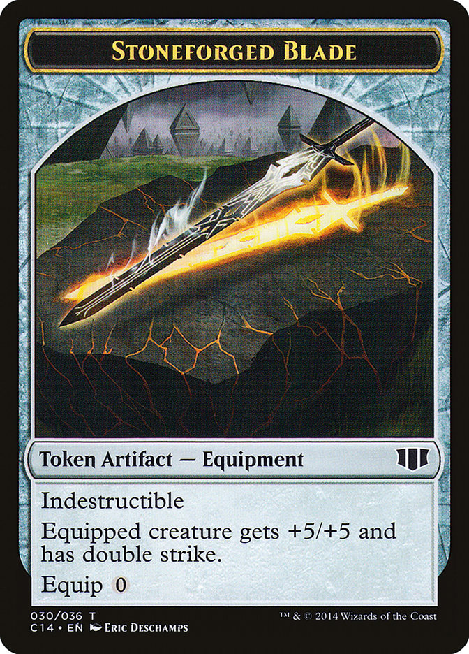 Stoneforged Blade // Germ Double-Sided Token [Commander 2014 Tokens] | Game Master's Emporium (The New GME)