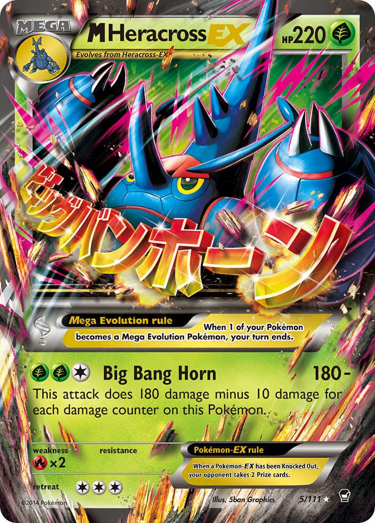 M Heracross EX (5/111) [XY: Furious Fists] | Game Master's Emporium (The New GME)