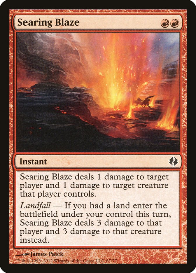 Searing Blaze [Duel Decks: Venser vs. Koth] | Game Master's Emporium (The New GME)