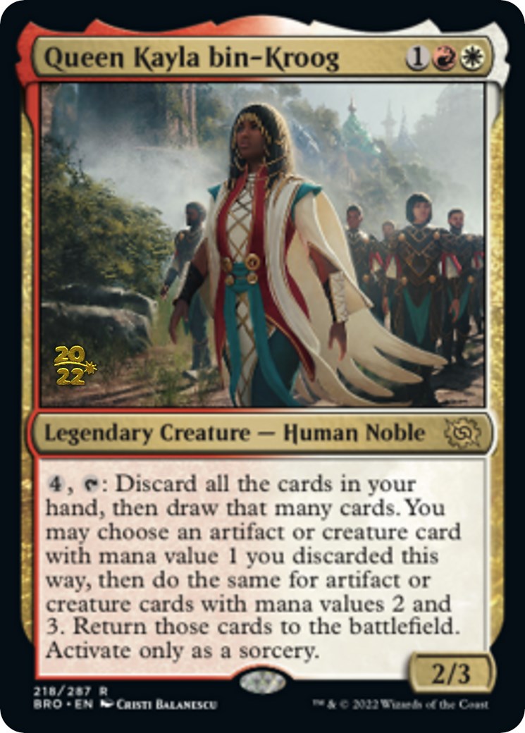 Queen Kayla bin-Kroog [The Brothers' War Prerelease Promos] | Game Master's Emporium (The New GME)
