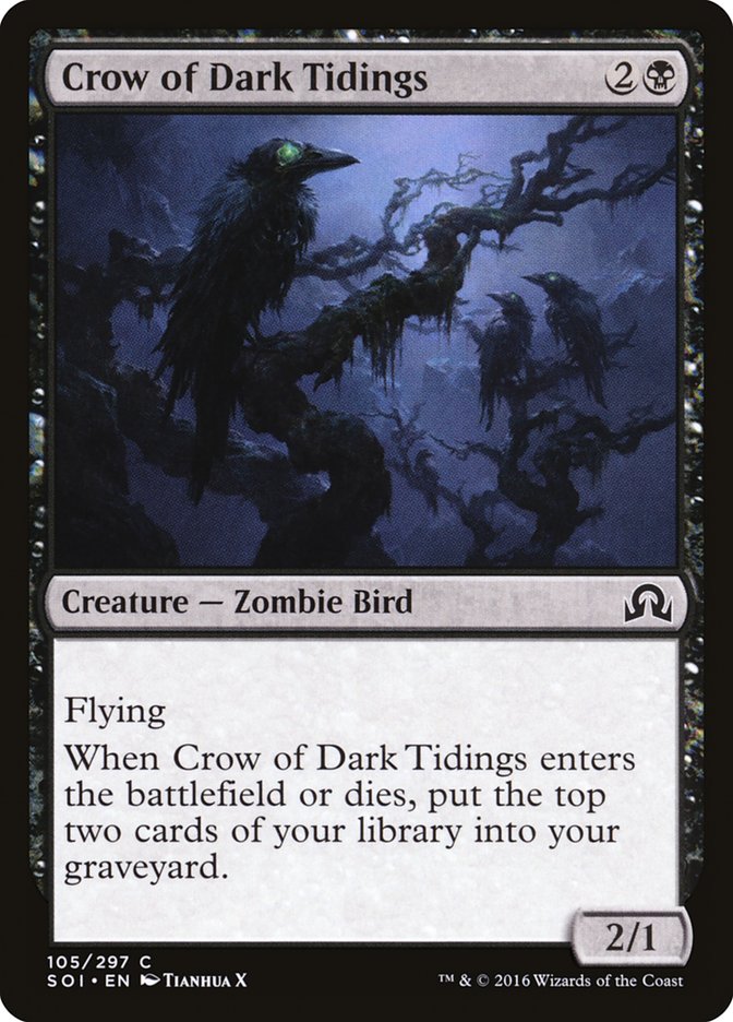 Crow of Dark Tidings [Shadows over Innistrad] | Game Master's Emporium (The New GME)