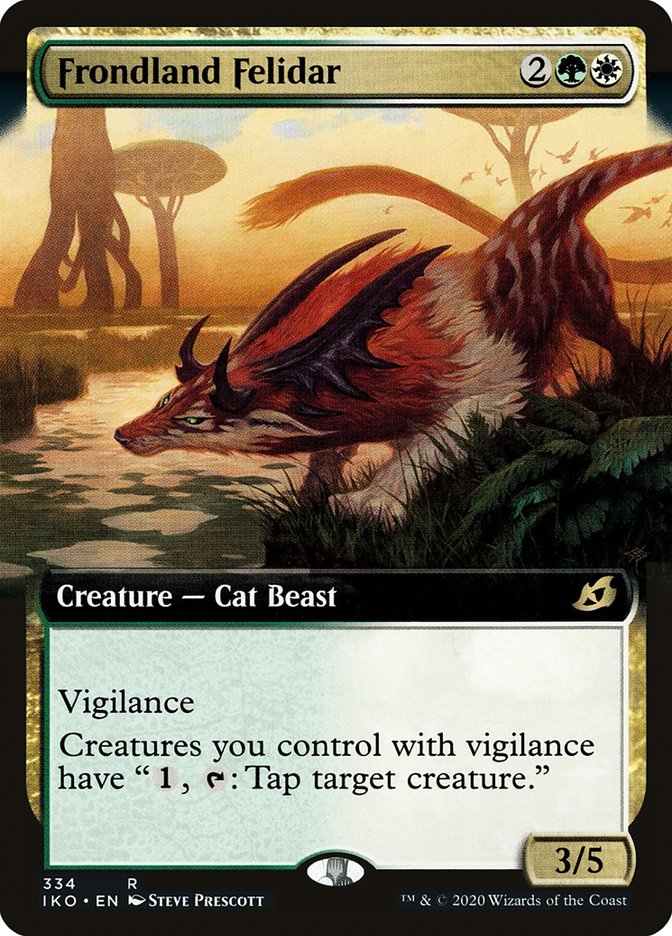 Frondland Felidar (Extended Art) [Ikoria: Lair of Behemoths] | Game Master's Emporium (The New GME)