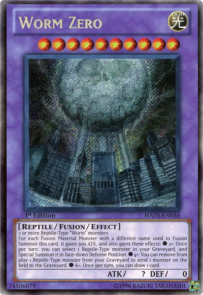 Worm Zero [HA03-EN056] Secret Rare | Game Master's Emporium (The New GME)