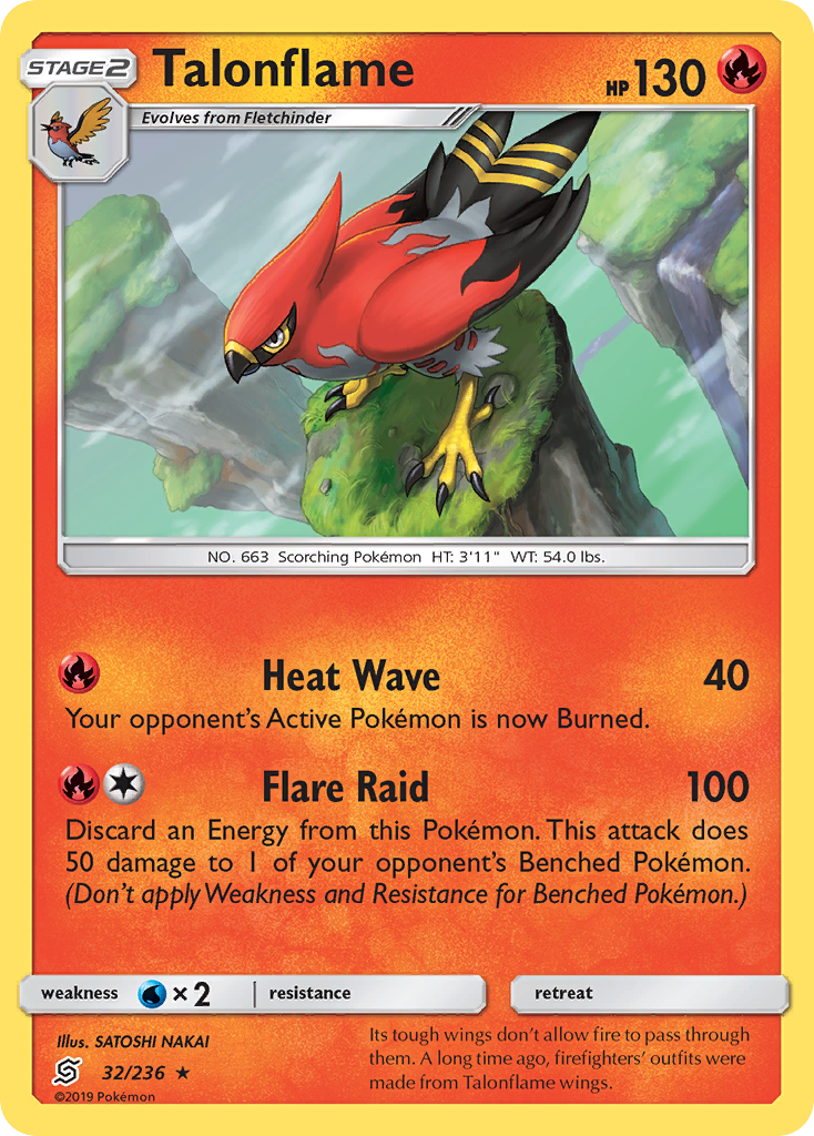 Talonflame (32/236) [Sun & Moon: Unified Minds] | Game Master's Emporium (The New GME)