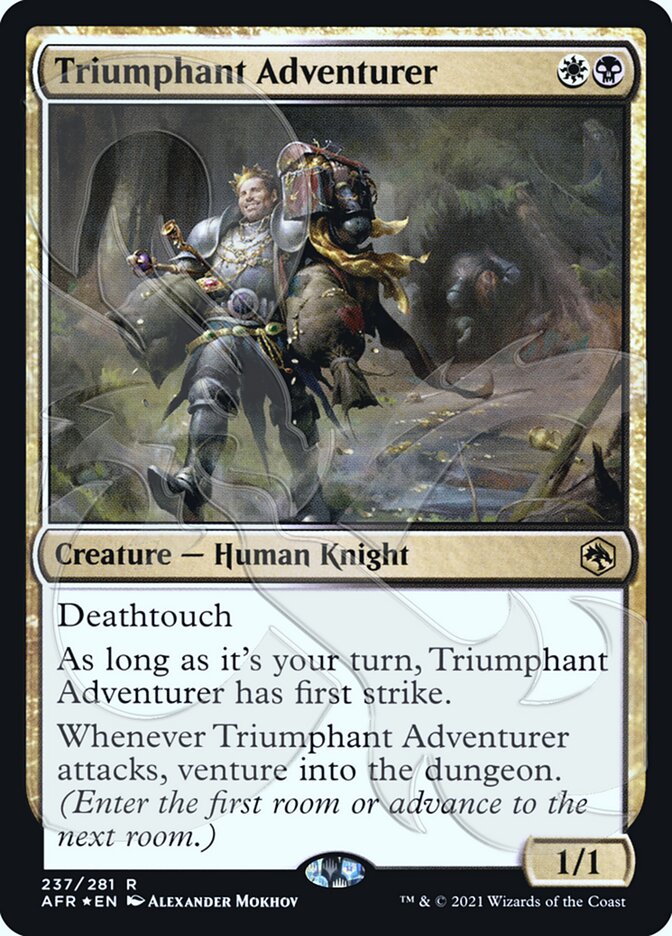 Triumphant Adventurer (Ampersand Promo) [Dungeons & Dragons: Adventures in the Forgotten Realms Promos] | Game Master's Emporium (The New GME)