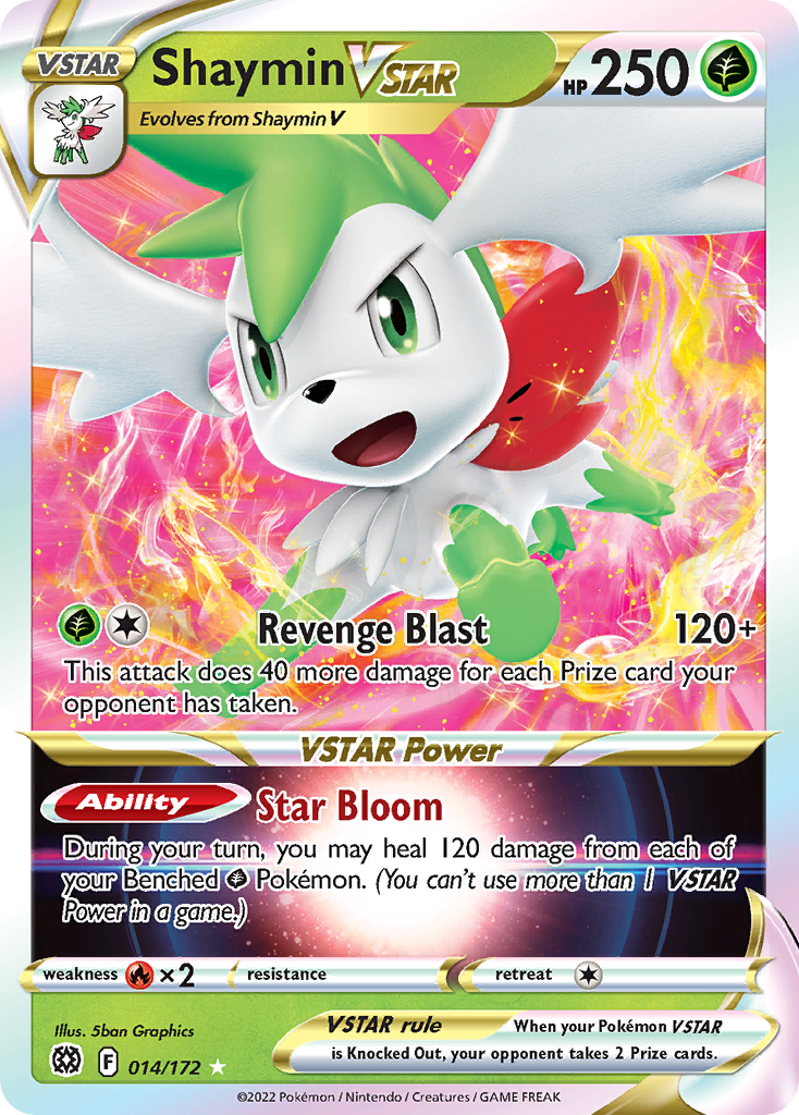 Shaymin VSTAR (014/172) (Jumbo Card) [Sword & Shield: Brilliant Stars] | Game Master's Emporium (The New GME)