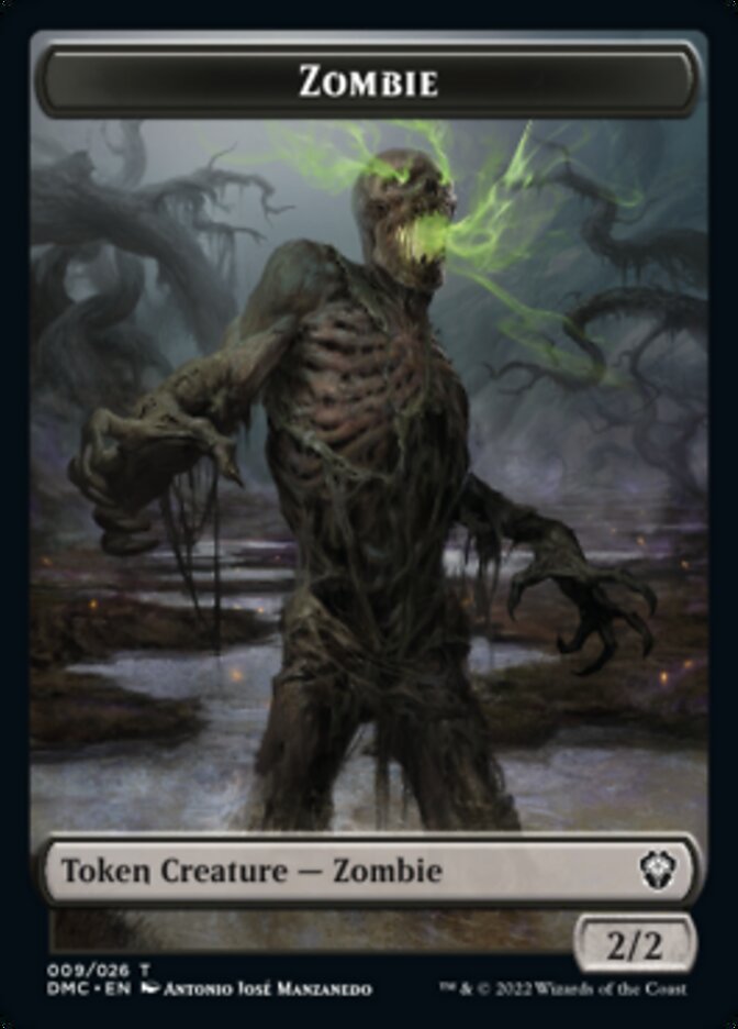 Saproling // Zombie Double-Sided Token [Dominaria United Tokens] | Game Master's Emporium (The New GME)