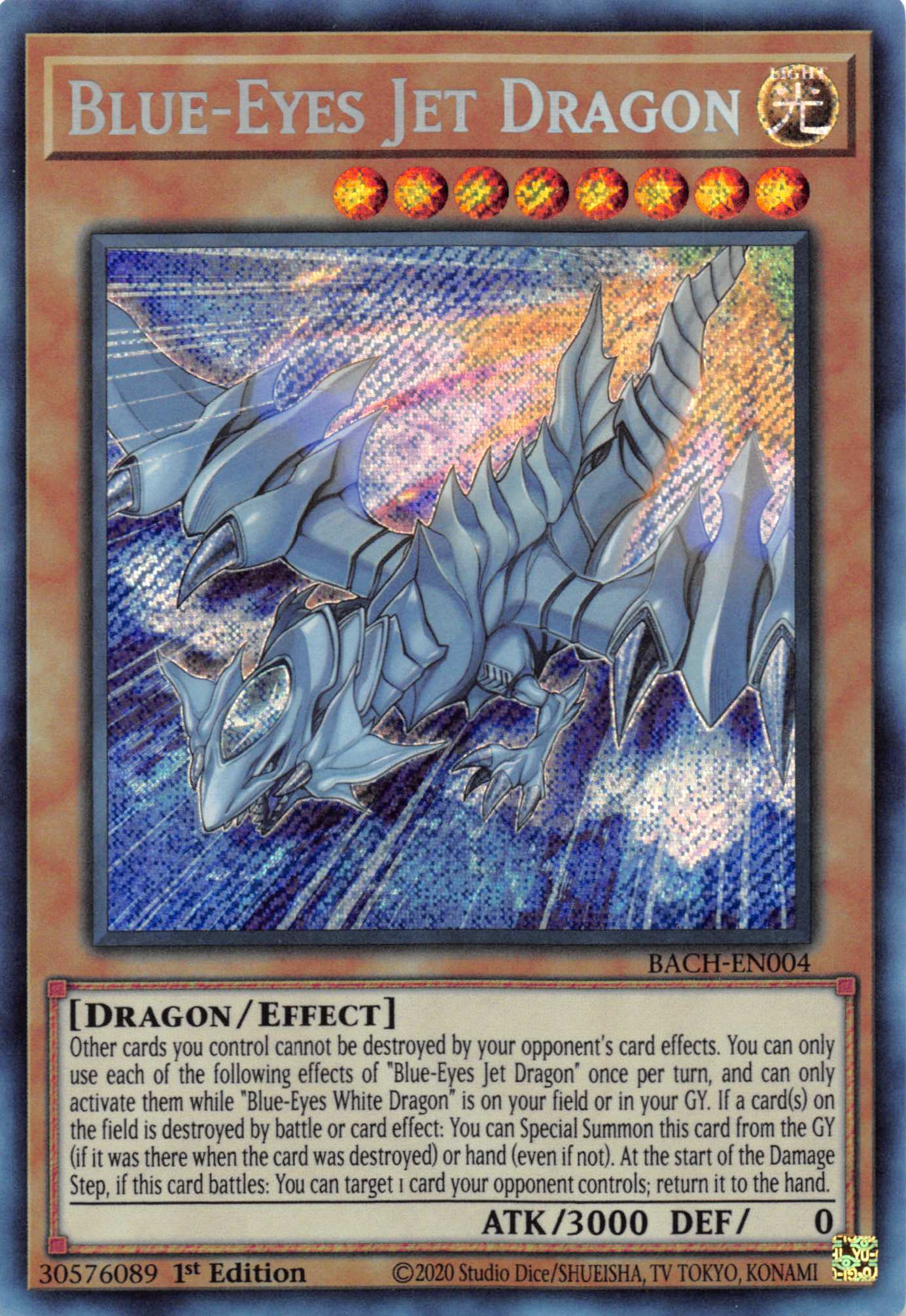 Blue-Eyes Jet Dragon [BACH-EN004] Starlight Rare | Game Master's Emporium (The New GME)