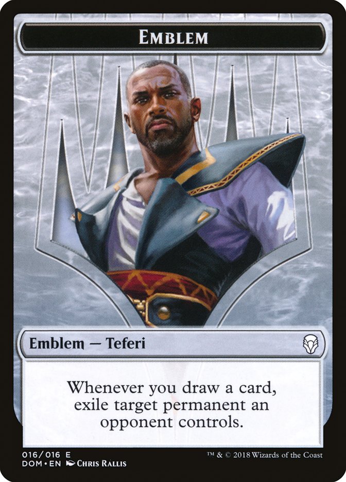 Teferi, Hero of Dominaria Emblem [Dominaria Tokens] | Game Master's Emporium (The New GME)