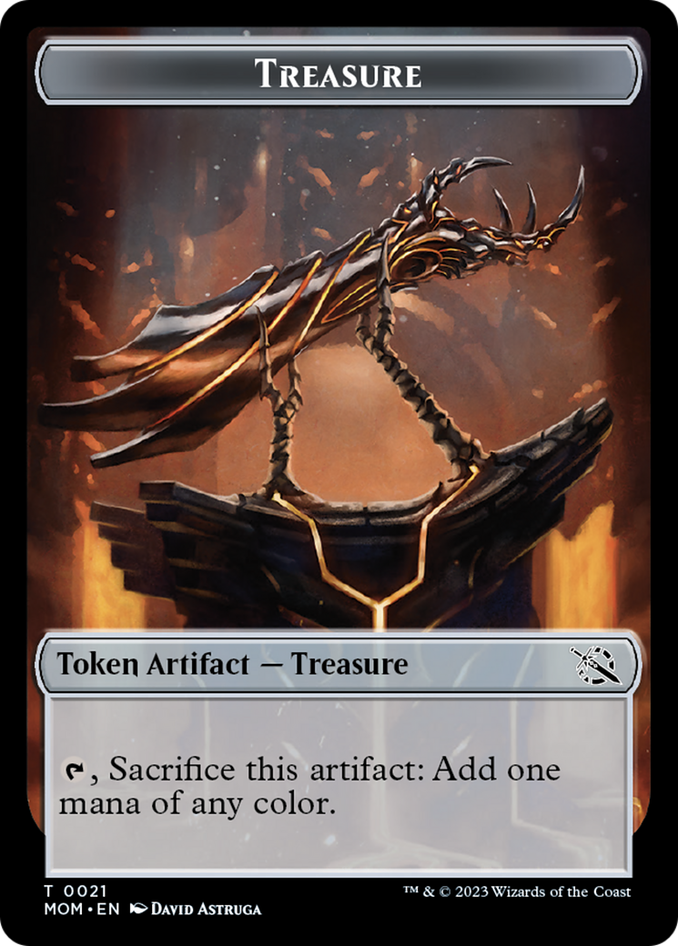 Treasure (21) // Phyrexian Hydra (11) Double-Sided Token [March of the Machine Tokens] | Game Master's Emporium (The New GME)