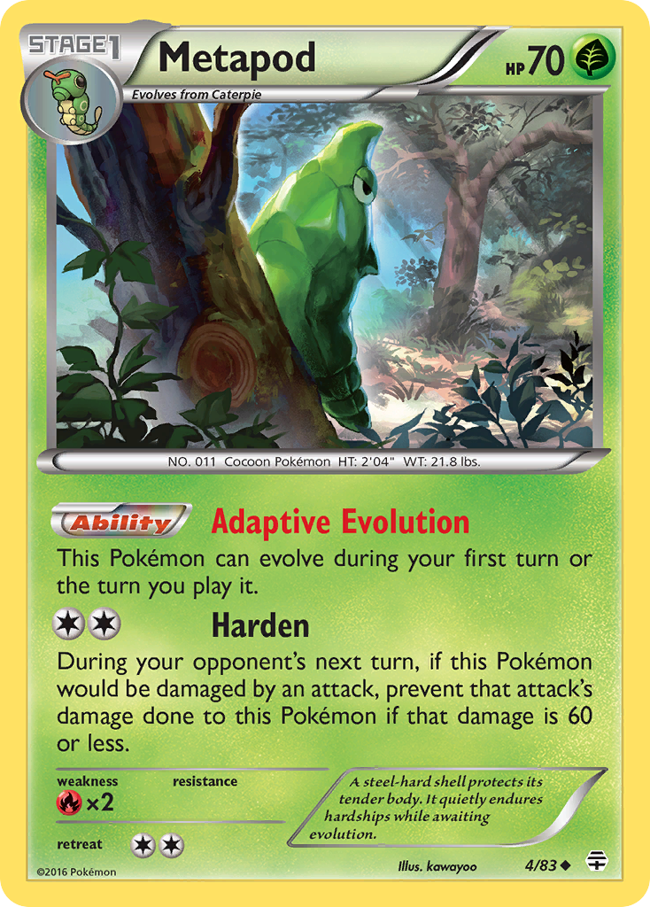 Metapod (4/83) [XY: Generations] | Game Master's Emporium (The New GME)