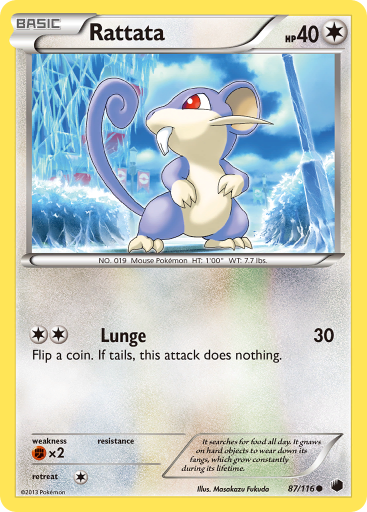 Rattata (87/116) [Black & White: Plasma Freeze] | Game Master's Emporium (The New GME)