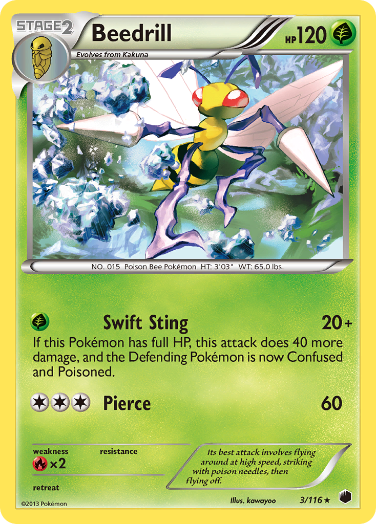 Beedrill (3/116) [Black & White: Plasma Freeze] | Game Master's Emporium (The New GME)