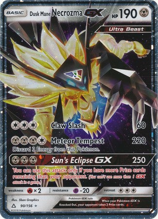 Dusk Mane Necrozma GX (90/156) (Jumbo Card) [Sun & Moon: Ultra Prism] | Game Master's Emporium (The New GME)