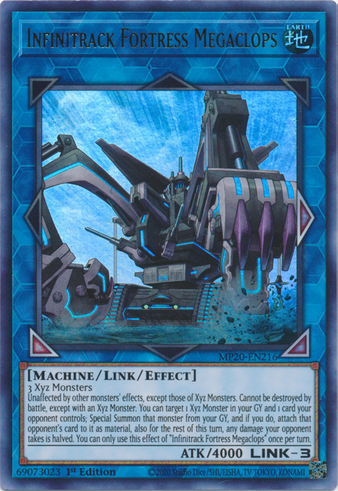 Infinitrack Fortress Megaclops [MP20-EN216] Ultra Rare | Game Master's Emporium (The New GME)