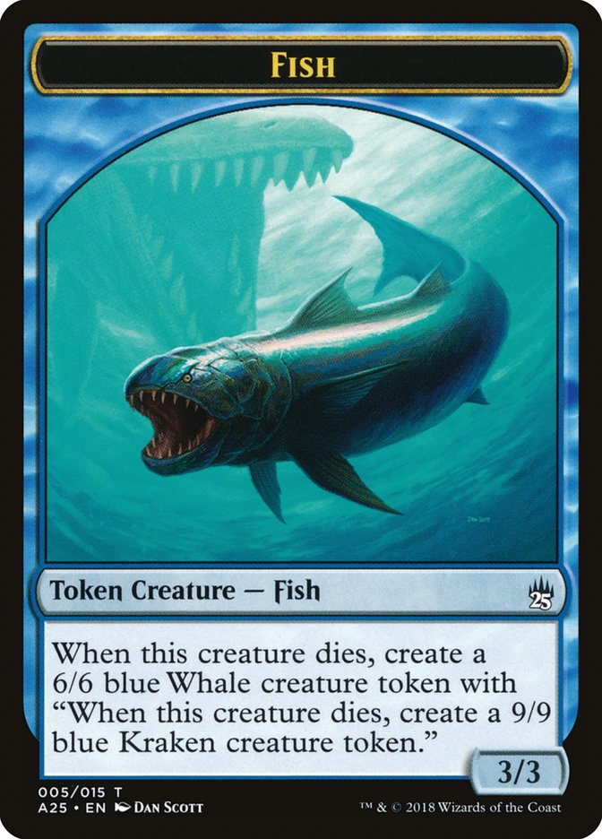 Fish Token [Masters 25 Tokens] | Game Master's Emporium (The New GME)