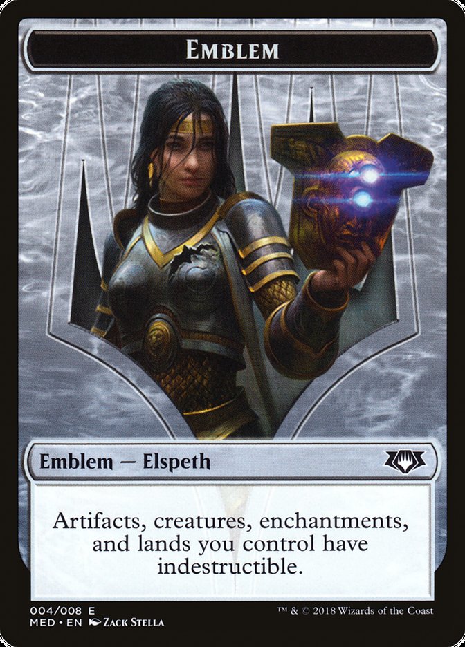 Elspeth, Knight-Errant Emblem [Mythic Edition Tokens] | Game Master's Emporium (The New GME)