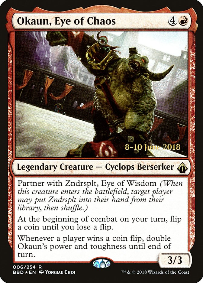 Okaun, Eye of Chaos [Battlebond Prerelease Promos] | Game Master's Emporium (The New GME)