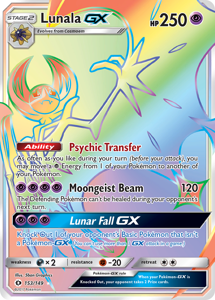 Lunala GX (153/149) [Sun & Moon: Base Set] | Game Master's Emporium (The New GME)