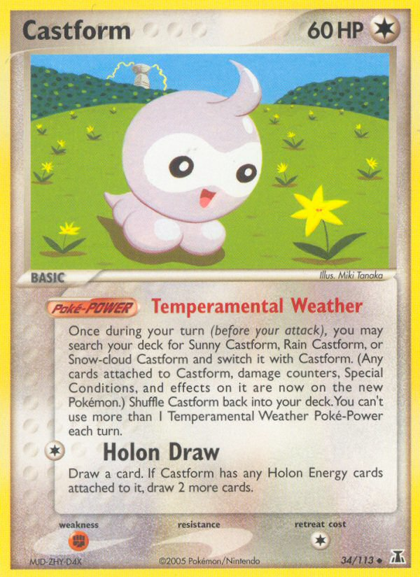 Castform (34/113) [EX: Delta Species] | Game Master's Emporium (The New GME)