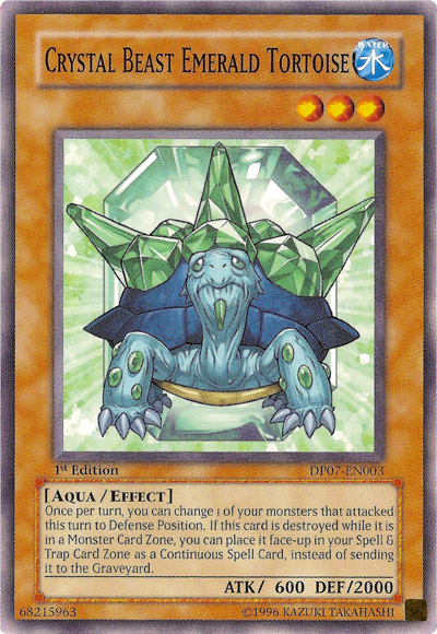 Crystal Beast Emerald Tortoise [DP07-EN003] Common | Game Master's Emporium (The New GME)