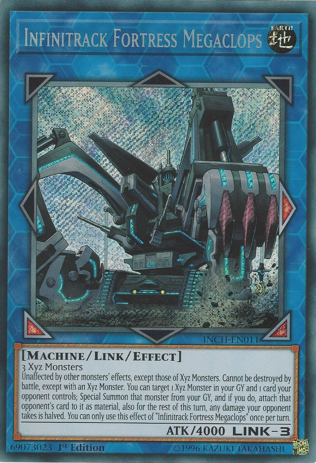 Infinitrack Fortress Megaclops [INCH-EN011] Secret Rare | Game Master's Emporium (The New GME)