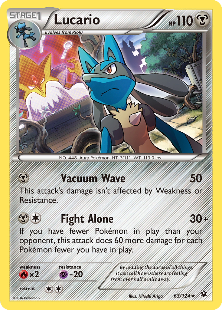 Lucario (63/124) (Cosmos Holo) [XY: Fates Collide] | Game Master's Emporium (The New GME)