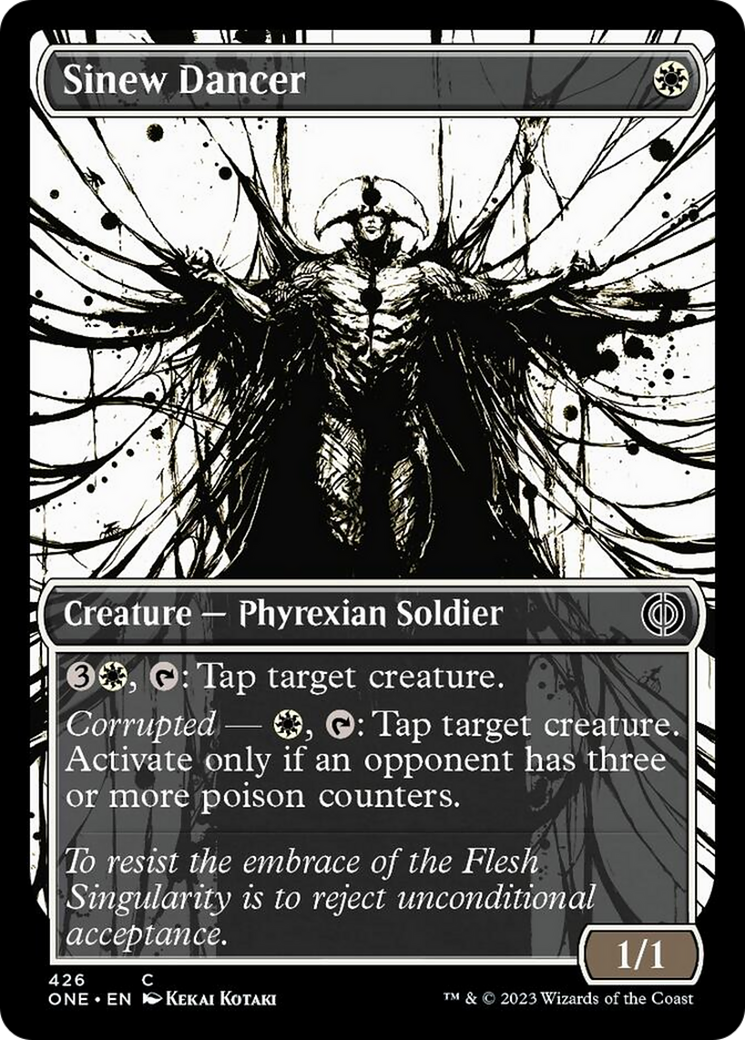 Sinew Dancer (Showcase Ichor Step-and-Compleat Foil) [Phyrexia: All Will Be One] | Game Master's Emporium (The New GME)