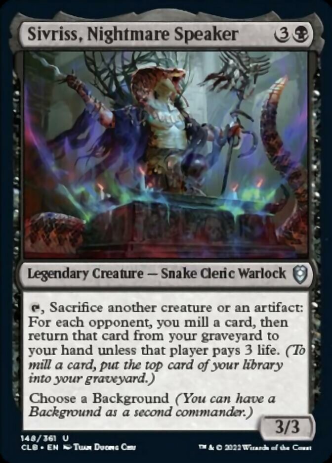 Sivriss, Nightmare Speaker [Commander Legends: Battle for Baldur's Gate] | Game Master's Emporium (The New GME)