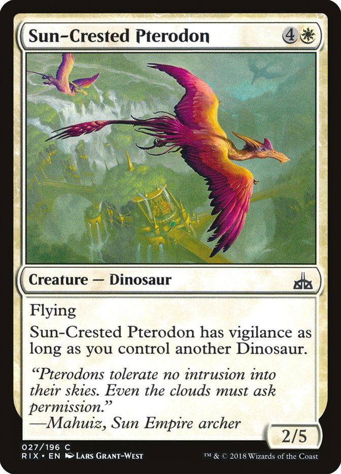 Sun-Crested Pterodon [Rivals of Ixalan] | Game Master's Emporium (The New GME)